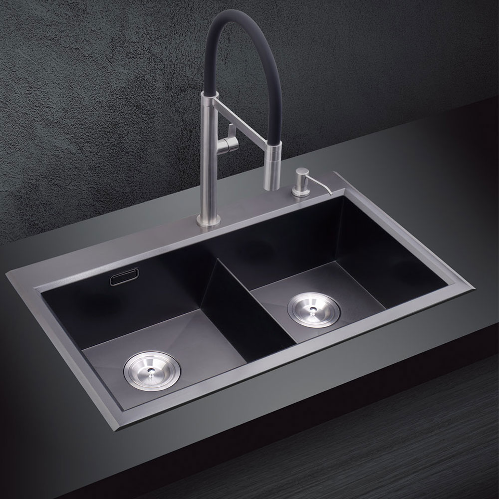 PVD-Handmade-Stainless-Steel-304-Double-Bowl-Kitchen-Sink-NM629
