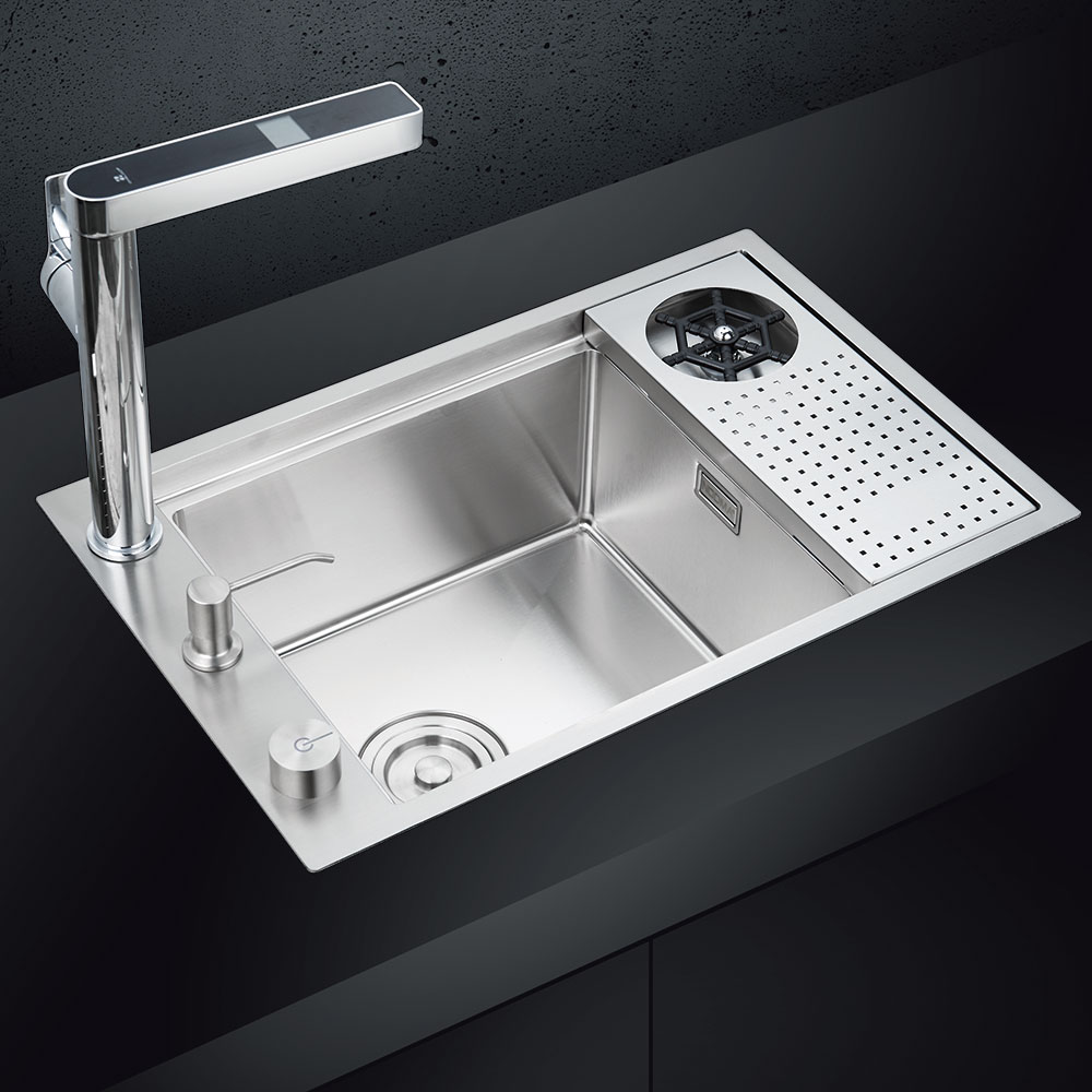 Stainless Steel Bar Sink with Cup Washer NQ726 Featured Image