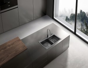Over-mount Stainless Steel Kitchen Sink Double Bowl