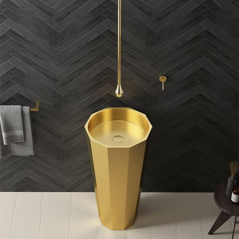 Handmade Sink Custom Sizes Stainless Steel Single Bowl Bathroom Stand free Basin
