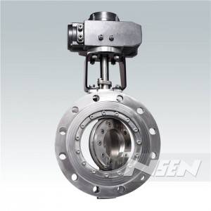 Double Flange Triple offset Butterfly Valve