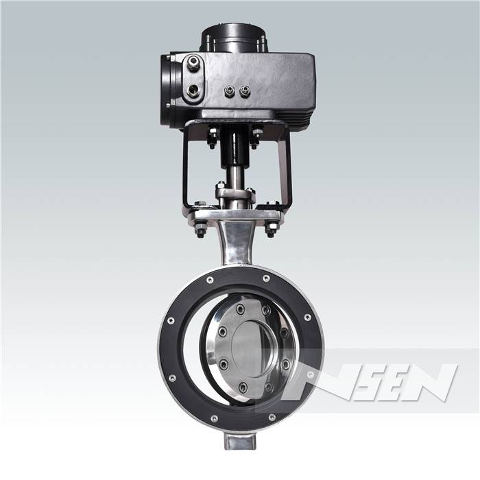 Electric wafer stainless steel butterfly valve NSEN
