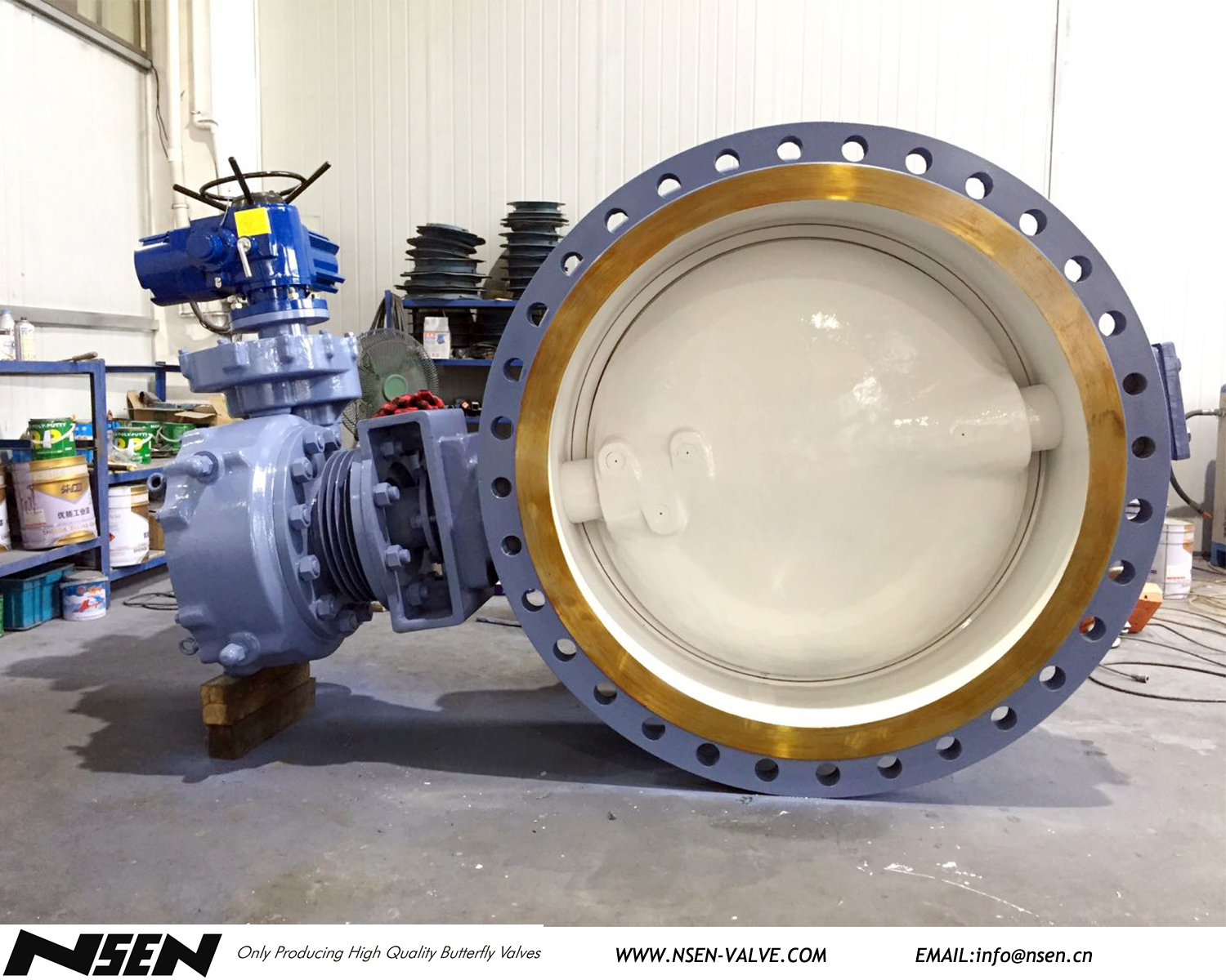 ON-OFF type electric metal seated butterfly valve