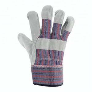 دستکش چرمی دوشاخه ایمنی محافظ ارزان مردانه برای ساخت و ساز زمستانی دستکش چرمی کار