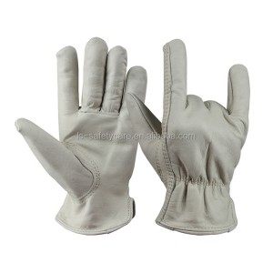 Driver Professional White Cow Grain Chikopa Working Gloves