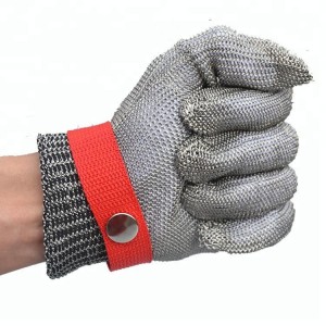 Great Level 5 Cut Resistant Food Processing Stainless Steel Chain Mail Gloves Butcher