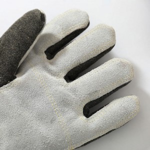 60 cm Aramid aluminiumfolie 800 temperatur Värmebeständig säkerhet Industriell metallurgi handskar