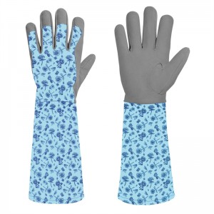 Microfiber Gardening Glove Beautiful Lovely Print Women Work Glove