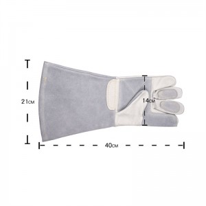 Cow Suede Leather Scratch Proof Glove for Gardener Farming Work Handjob Sewing Heat Protection Glove