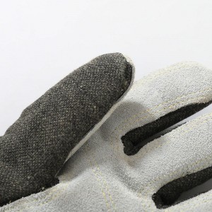guantes industriales de la metalurgia de la seguridad a prueba de calor de la temperatura del papel de aluminio de Aramid de los 60cm 800