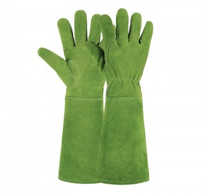 Vacca Split Leather Gloves pro putatione Rosei frutices et aliae spinse Plantae Novifacta Cuff Keep Dist et obruta E Glove
