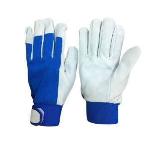 Custom Made Cheap Goatskin Leather Riggers Gloves Wholesale Leather Handgloves