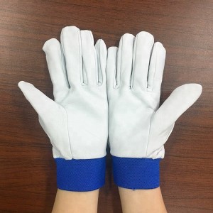 Skräddarsydda billiga getskinnsläderriggers handskar Partihandel läderhandskar
