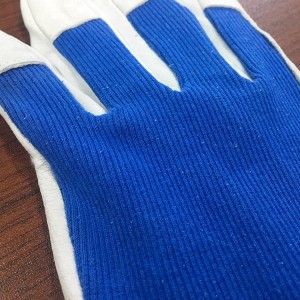 Custom Made ລາຄາຖືກ Goatskin Leather Riggers Gloves ຂາຍຍົກ ຖົງມືຫນັງ