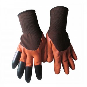 Veiligheid ABS Kloue Groen Tuin Latex Bedekte Grawe Garding Handskoene