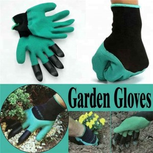 An toàn ABS Claws Green Garden Găng tay đào cao su tráng phủ