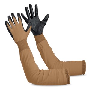 Večnamenske vrtnarske rokavice z dolgimi rokavi, prevlečene z nitrilom, za uporabo na prostem in v zaprtih prostorih, odporne proti trnjem