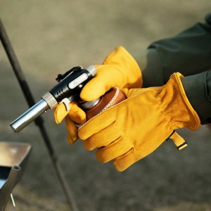 冬用暖かい PPE 安全革絶縁作業手袋
