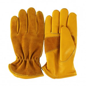 Зимові теплі ЗІЗ захисні шкіряні ізольовані робочі рукавички