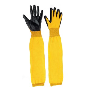 Multipurpose Outdoor ug Indoor Thorn Proof Long Sleeve Nitrile Coated Gardening Gloves