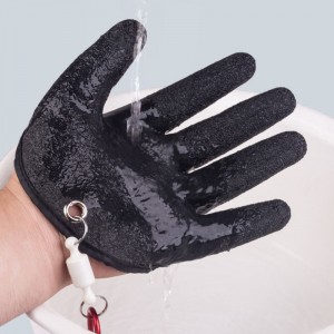 1Pcs फिशिंग कॅचिंग ग्लोव्हज पंक्चर स्क्रॅप्सपासून हाताचे संरक्षण करतात फिशरमन प्रोफेशनल कॅच फिश आणि मॅग्नेट रिलीज ग्लोव्हसह