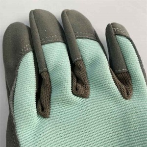 Microfiber Palm Naisten Puutarhatyöhanskat Komposiittiportaikkokangas Takaisin Green Lady Glove