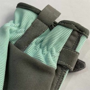 Microfiber Palm Women Garden Work Gloves Composite Staircase Cloth Back Green Lady Glove