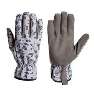 Міцні жіночі садові рукавички з синтетичної шкіри з довгим передпліччям