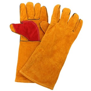 Mens Cheap Cow Split Leather Solder Welding Gloves