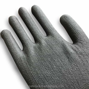 دستکش کار ایمنی صنعتی 15 گرمی فوم فوق ریز نایلون نیتریل با پوشش کف دست