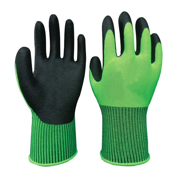 Coated Gloves Premium Sandy Nitrile China for Men Working