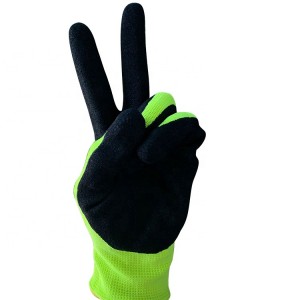 Belagte handsker Premium Sandy Nitrile Kina til mænd, der arbejder