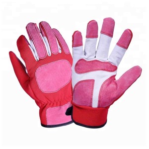Wholesale Leather Garden Gloves Breathable Puncture Proof Gloves for Gardening