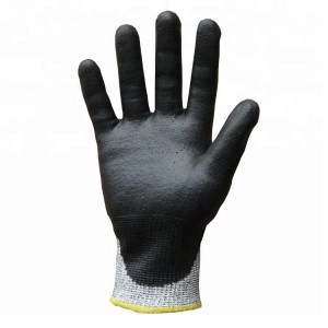 Nylon Liner Oil Proof Cut Ristant MicroFoam Nitrile coated Gloves