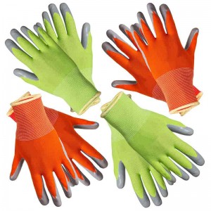 Yard Garden Tools Nitrile Coated Ladies Garden Gloves