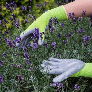 Yard Garden Tools Mănuși de grădină pentru femei acoperite cu nitril