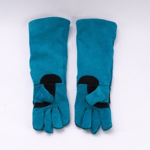 60cm Cow Split Leather Long Sleeve Anti Scratch Pet Gloves Anti Bite Dog Training Gloves