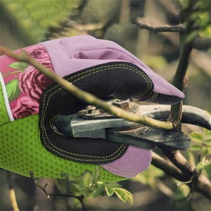 Против прободување на роза, женски градинарски работни ракавици Трајни ракавици со долги ракави со микрофибер