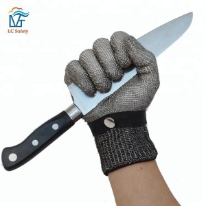 Great Level 5 Cut Resistant Food Processing Stainless Steel Chain Mail Gloves Butcher