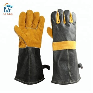 Extreme Heat Resistant Anti Slip Waterproof Leather BBQ Gloves
