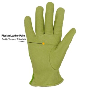 Δερμάτινα γάντια κηπουρικής 3D Mesh Comfort Fit Pigskin για γυναίκες