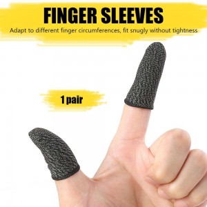 Sweat Proof-Sweat Proof-Non-scratch Touch Screen Gameing Thumb Gloves Finger Protector හුස්ම ගත හැකි ක්‍රීඩා පාලක ඇඟිලි අත්
