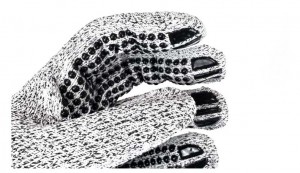 耐切創ドットグリップ手袋 PVCコーティング 建設用に最適な耐切創手袋