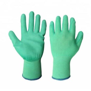 13 iGauge White Polyester PU Palm Coated Working Gloves