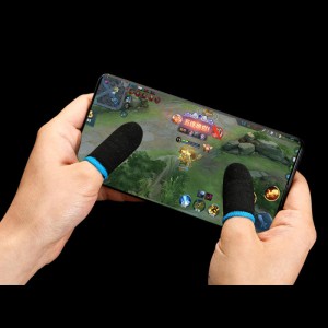 Sweat Proof-Sweat Proof-Non-scratch Touch Screen Gameing Thumb Gloves Finger Protector හුස්ම ගත හැකි ක්‍රීඩා පාලක ඇඟිලි අත්