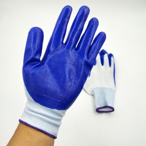 Ракавици за склопување со цврсто држење Градинарски ракавици обложени со нитрил отпорни на пробивање на производителот