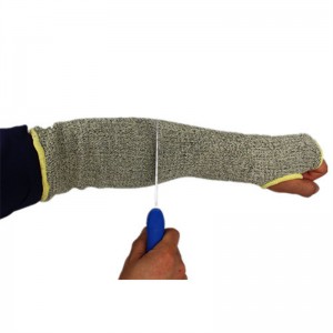 Bezpečnostné rukavice proti prerezaniu aramidové pletené dlhé ochranné rukávy na ruky