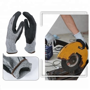 Vysokokvalitné vodeodolné rukavice s čiernym pieskovým nitrilovým povlakom odolné proti prerezaniu rukavice pre ropný priemysel