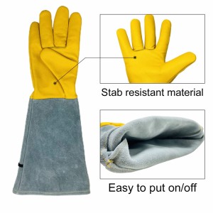 Hingkod nga eco Friendly Gardening Glove Sublimation Wrist Strap Grip Garden Manufacture Glove