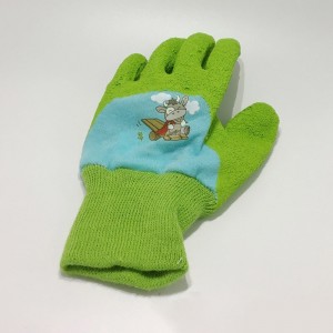 Gloveman Anti Slip Breathable Bulk Kids Qoton Ġardinaġġ Glove bi Stampar Kartun